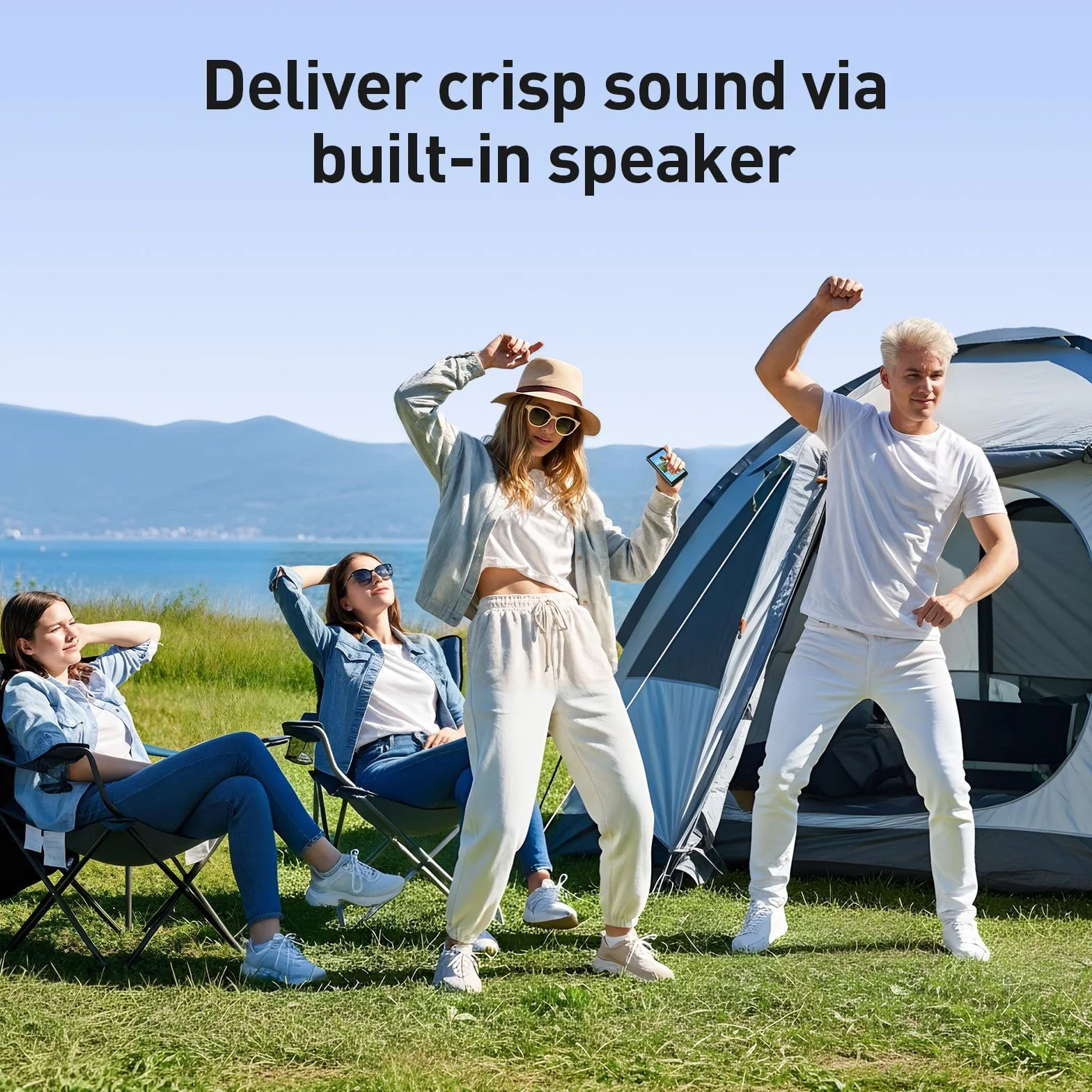 AGPTEK odtwarzacz MP3 Spotify 96 GB z Bluetooth i Wi-Fi, 4-calowy ekran dotykowy Android 14 odtwarzacz muzyki MP4, obsługa Audible, aplikacji, radia FM, Amazon Music, do 1 TB, czarny