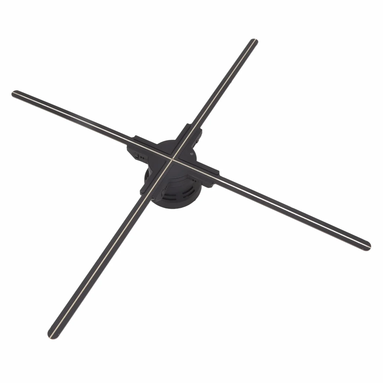 Hologram 3D WiFi 1600 x 832 832 diody LED wentylator stereo wyświetlacz z audio 70 cm dekoracja