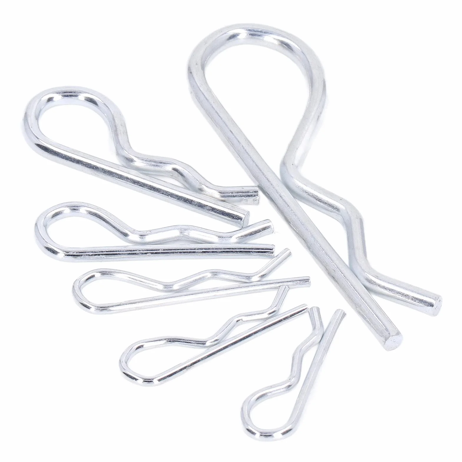 150pcs Cotter Pins, Stalowa Stalowa Przyczepka Pins Pins Pins z Pudełkiem do Przechowywania dla Systemu Blokady Podłączania