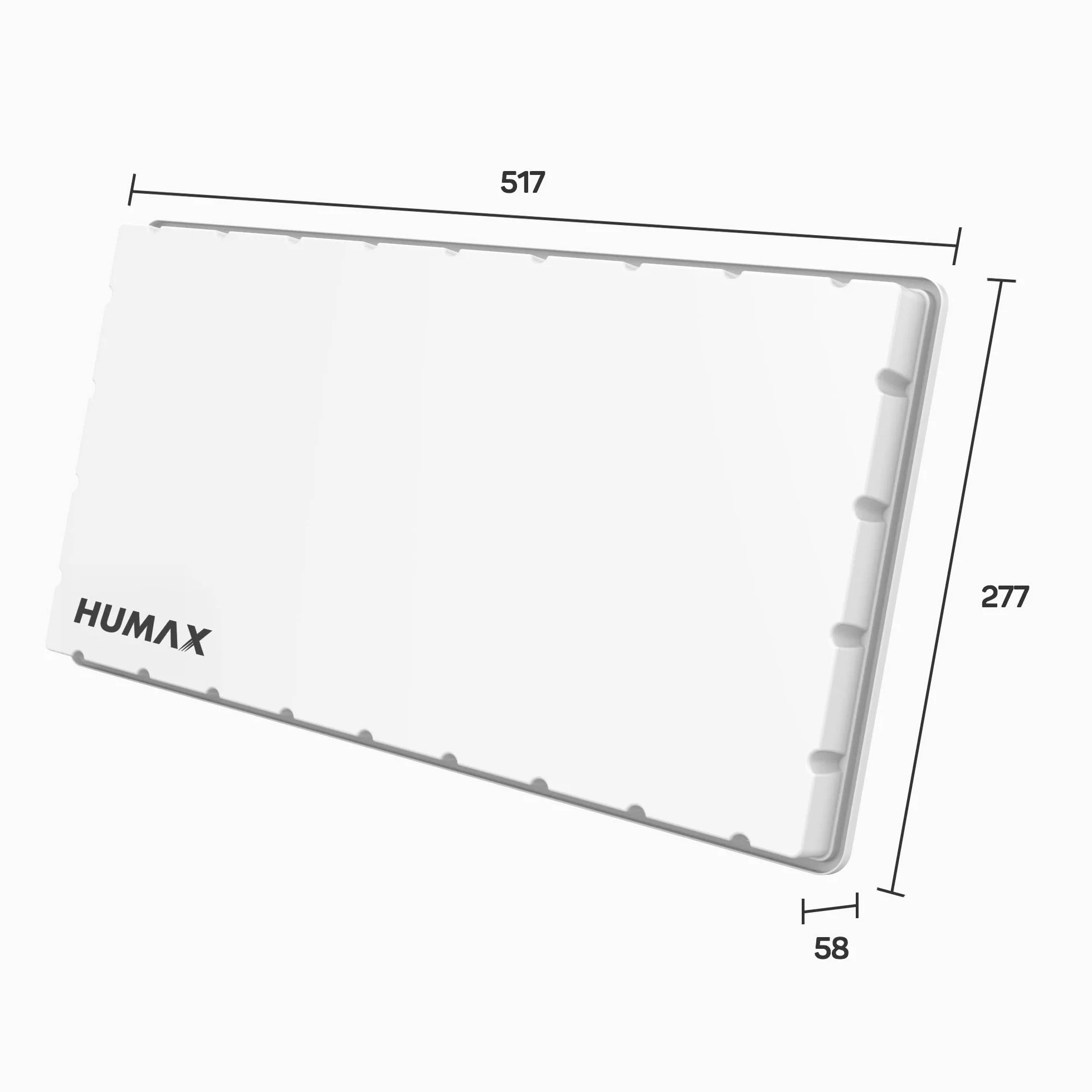 HUMAX płaska antena satelitarna H39D SAT Single-LNB biała