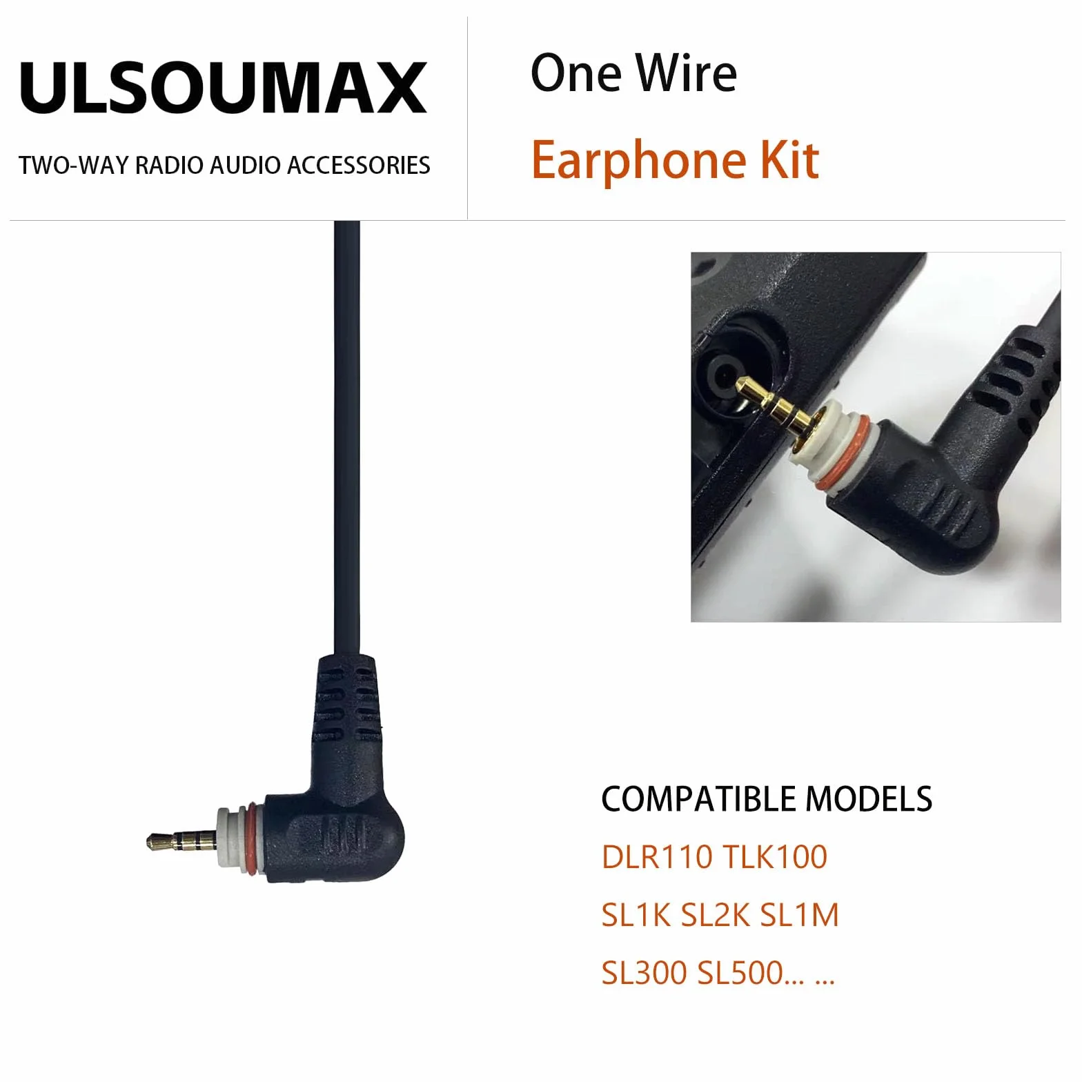 Słuchawki Walkie Talkie Kompatybilny z Motorola SL300 SL1600 SL2600 SL4000 SL7550 DLR110 SL1K SL1M Digital Radio z PTT Mic