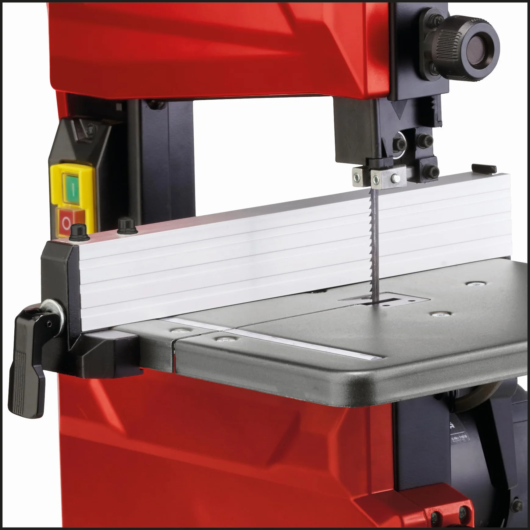 Einhell Piła taśmowa TC-SB 200/1 (wymiana brzeszczotu bez użycia narzędzi, prowadnica równoległa, regulacja wysokości, prowadnica na łożyskach kulkowych, bezstopniowe nachylenie stołu: