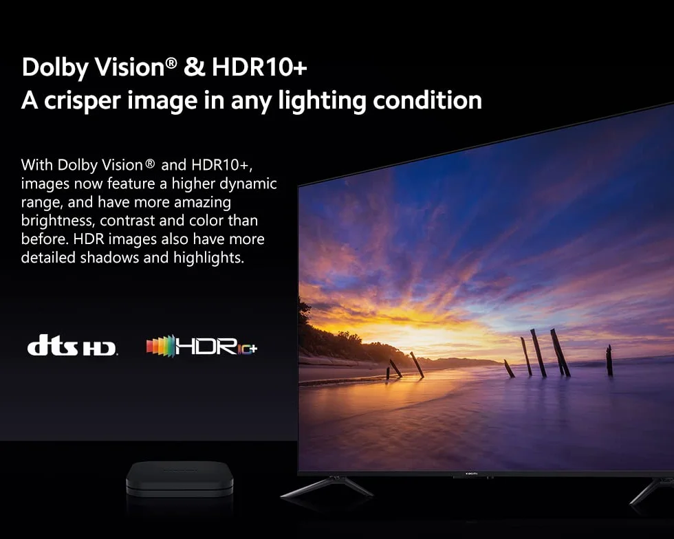 Xiaomi odtwarzacz multimedialny S 2nd Gen 4K Ultra HD Streaming Media Player 2 GB RAM 8 GB ROM Google TV Dolby Vision HDR10+ Dolby Atmos czarny