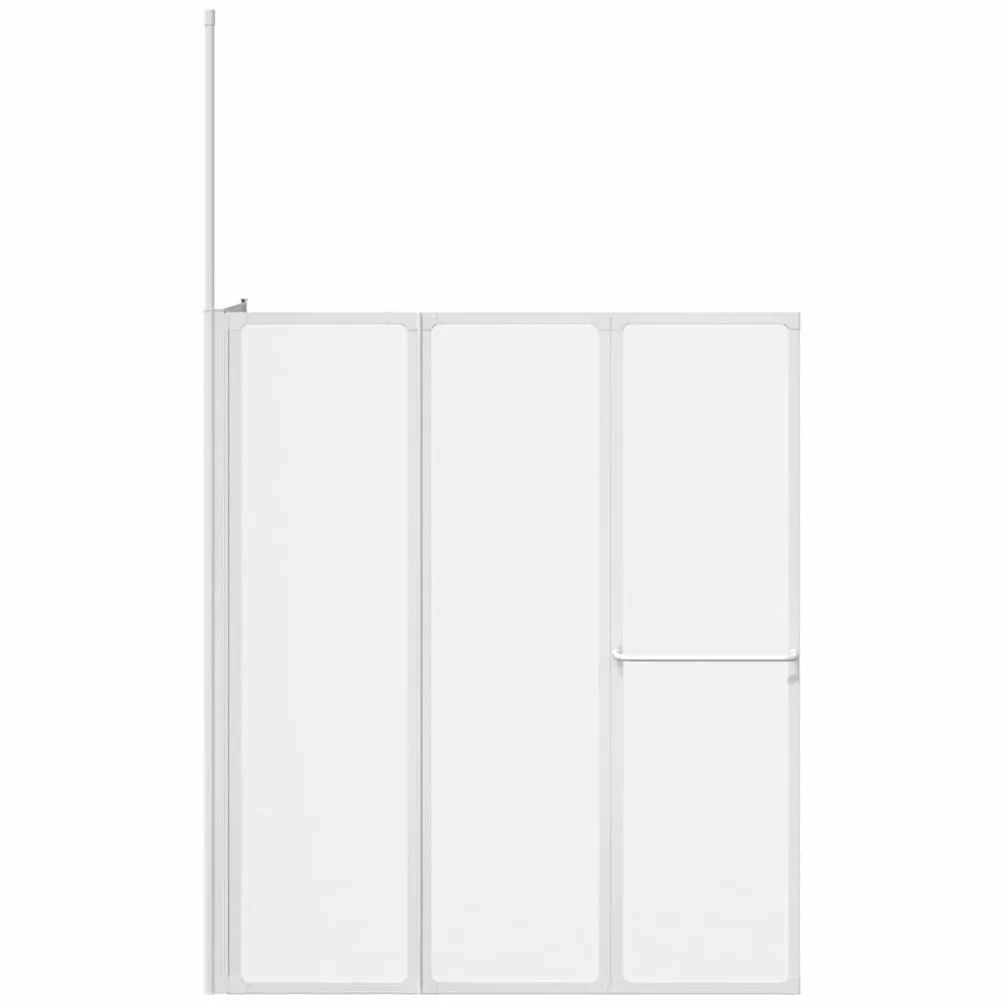 Kabina prysznicowa wanna matowa, aluminiowa 120 x 69 x 137 cm, 4 składane panele, ochrona przed pryskaniem z uszczelką i zawiasami, pasuje do łazienki i wnętrz