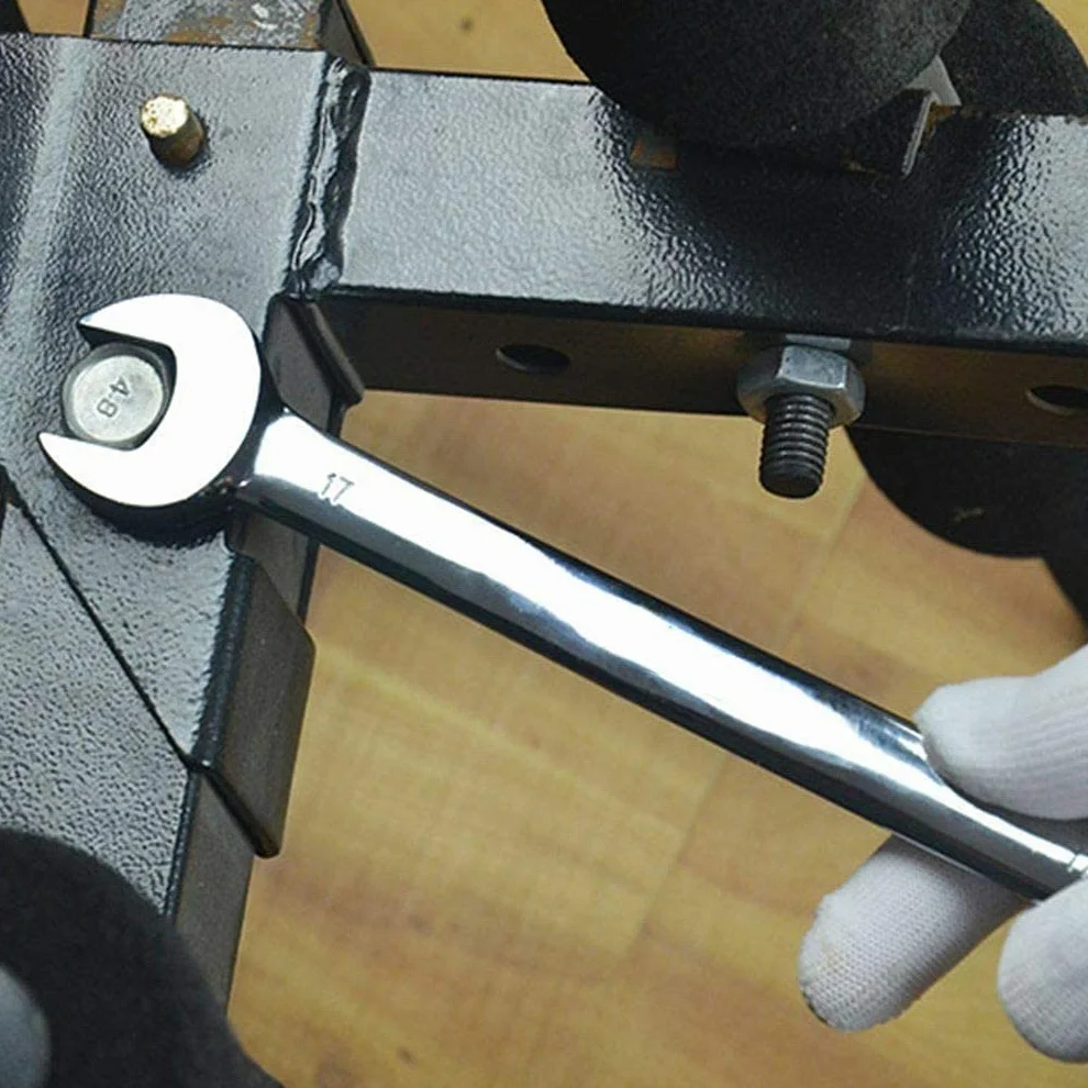 22-częściowy zestaw kluczy płasko-oczkowych z grzechotką 6 kluczy oczkowych 32 mm z mechanizmem zapadkowym