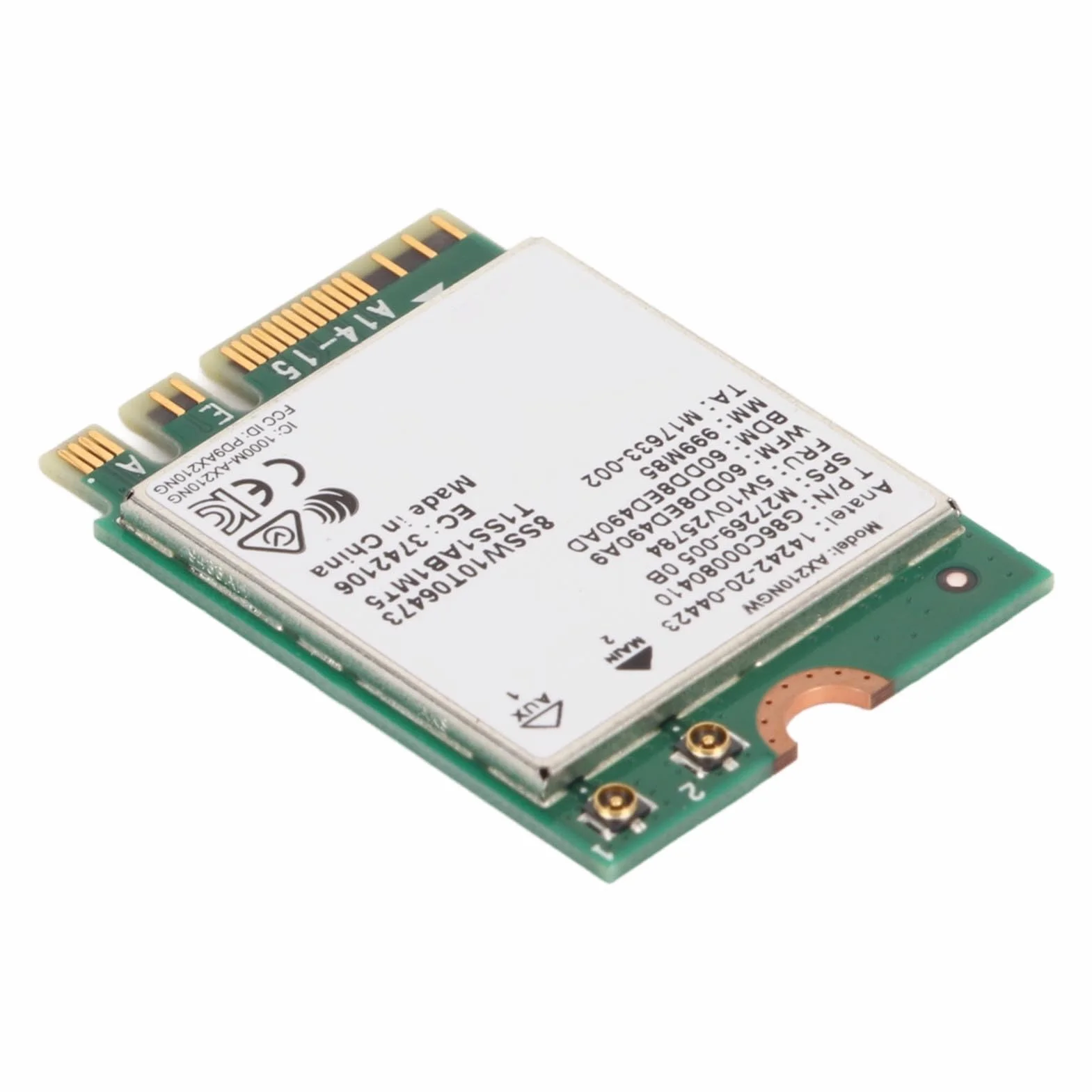 Karta Wi-Fi AX210NGW WiFi 6E M.2 do Laptopa 2.4G/574 Mb/s 5G/2400 Mb/s 6G/2400 Mb/s Bluetooth 5.3 WPA3