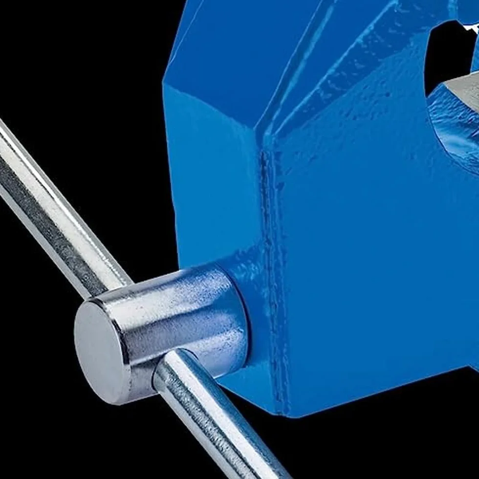 Draper 44506 Imadło stołowe inżynierskie, 100 mm, niebieskie
