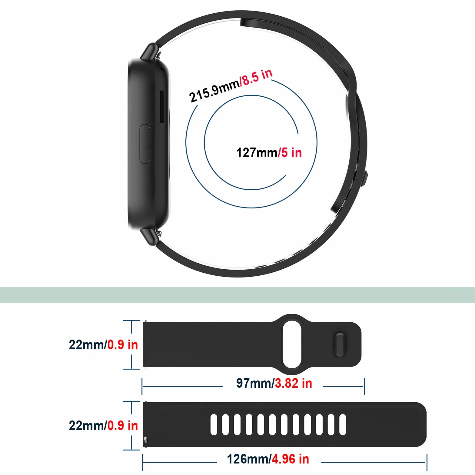 WD&CD 3 paski do zegarka Xiaomi Redmi Watch 5 Active