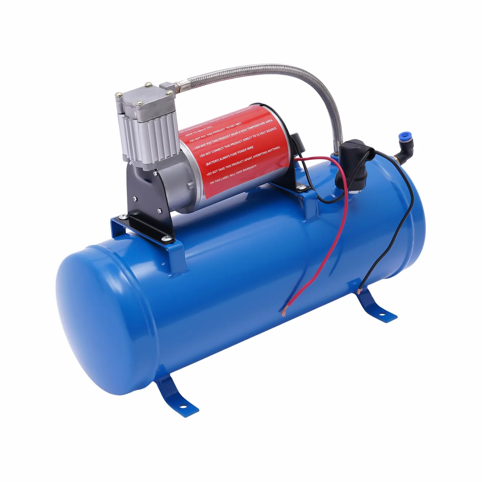 Sprężarka powietrza, DSYOGX 150 Psi kompresor mały, DC 12 V, 23 A, sprężarka wysokociśnieniowa z wężem 3,8 m, do opon samochodowych, motoryzacyjnych, rowerów, piłek, 38 x 14 x 30 cm