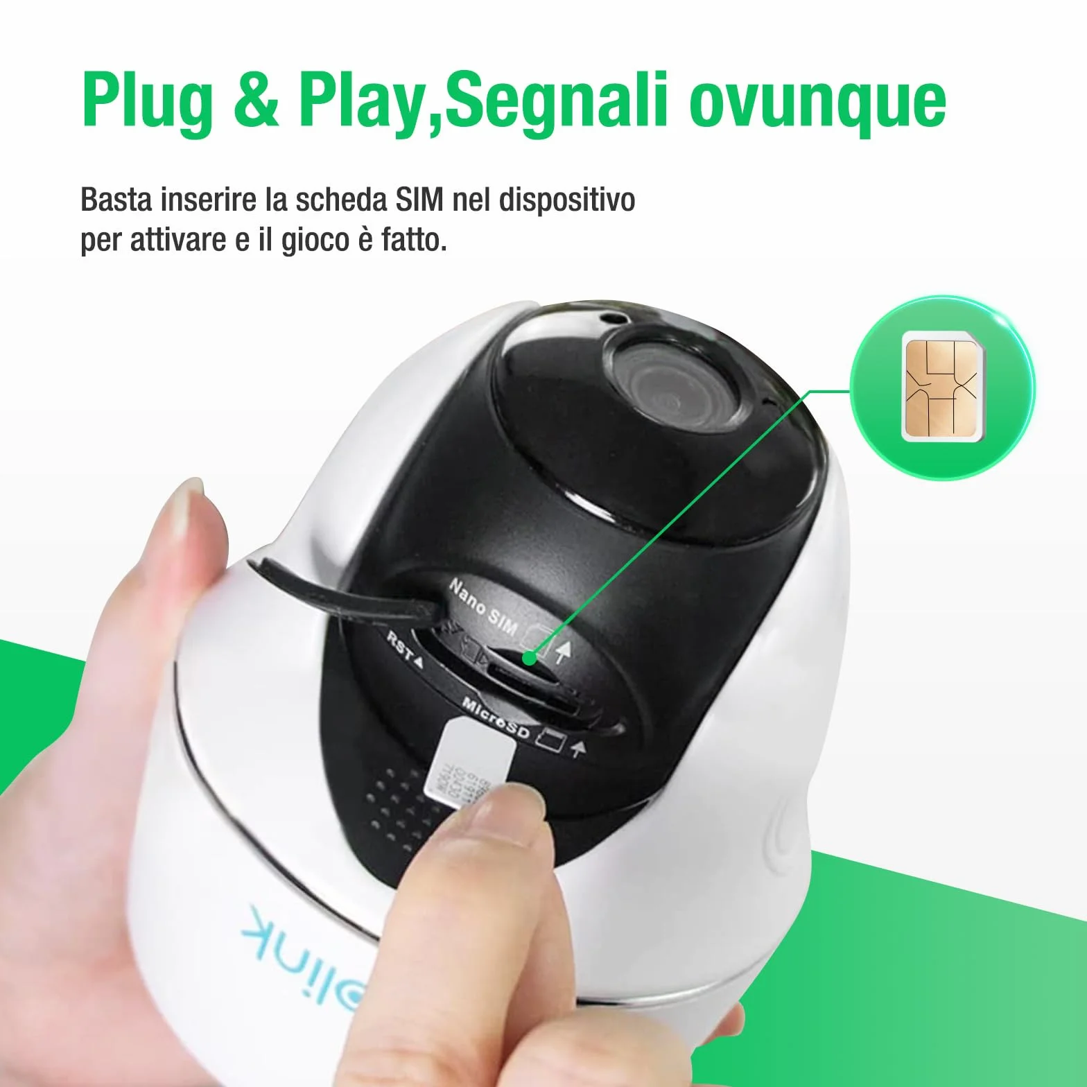 EIOTCLUB Prepaid SIM bez umowy karta SIM kompatybilna z Vodafone i Wind tylko dane do kamer 5G/4G LTE i IoT odblokowana