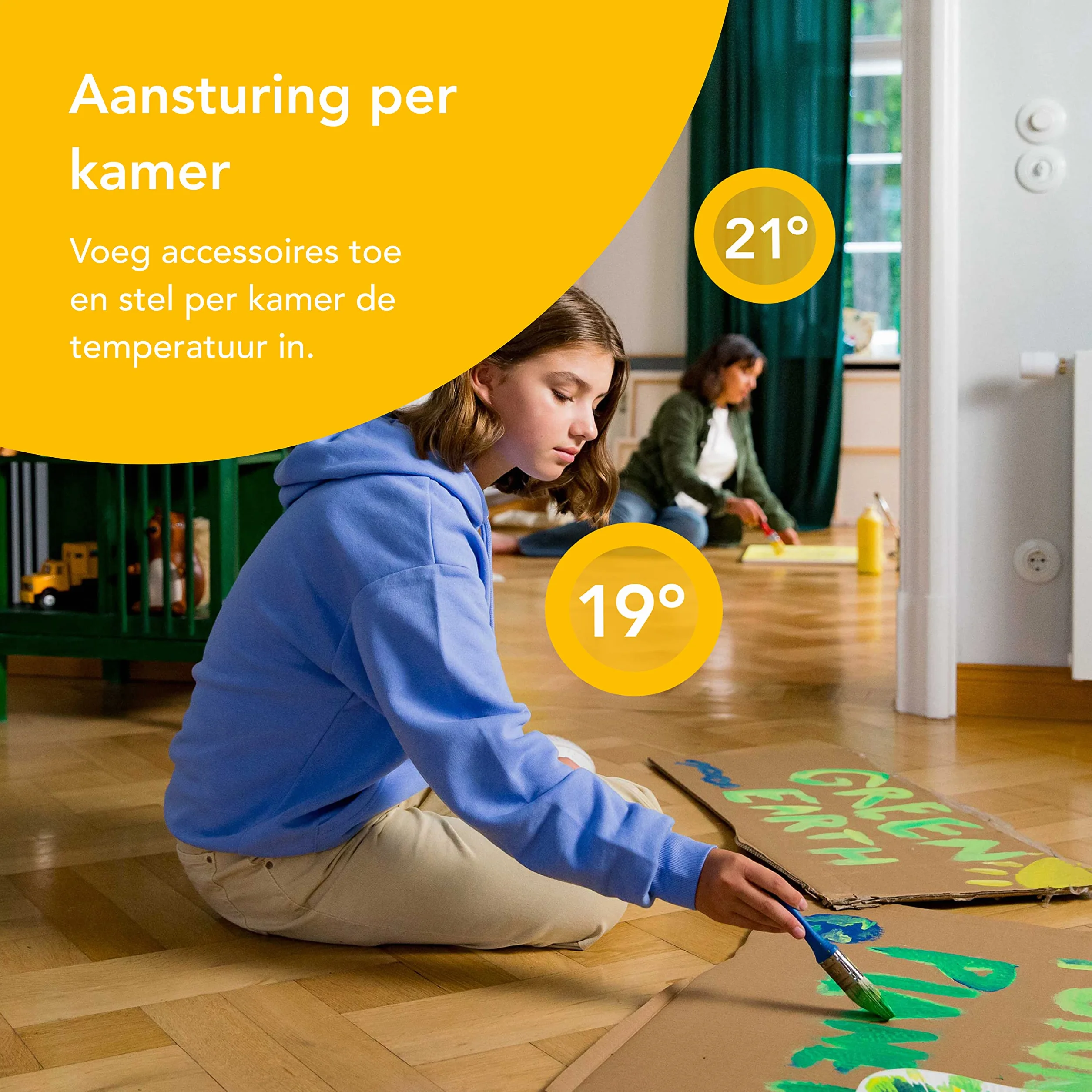 tado° Tête Thermostatique Connectée et Intelligente – Accessoire pour le contrôle multi-pièces, contrôle de chauffage intelligent, Installez par vous-même