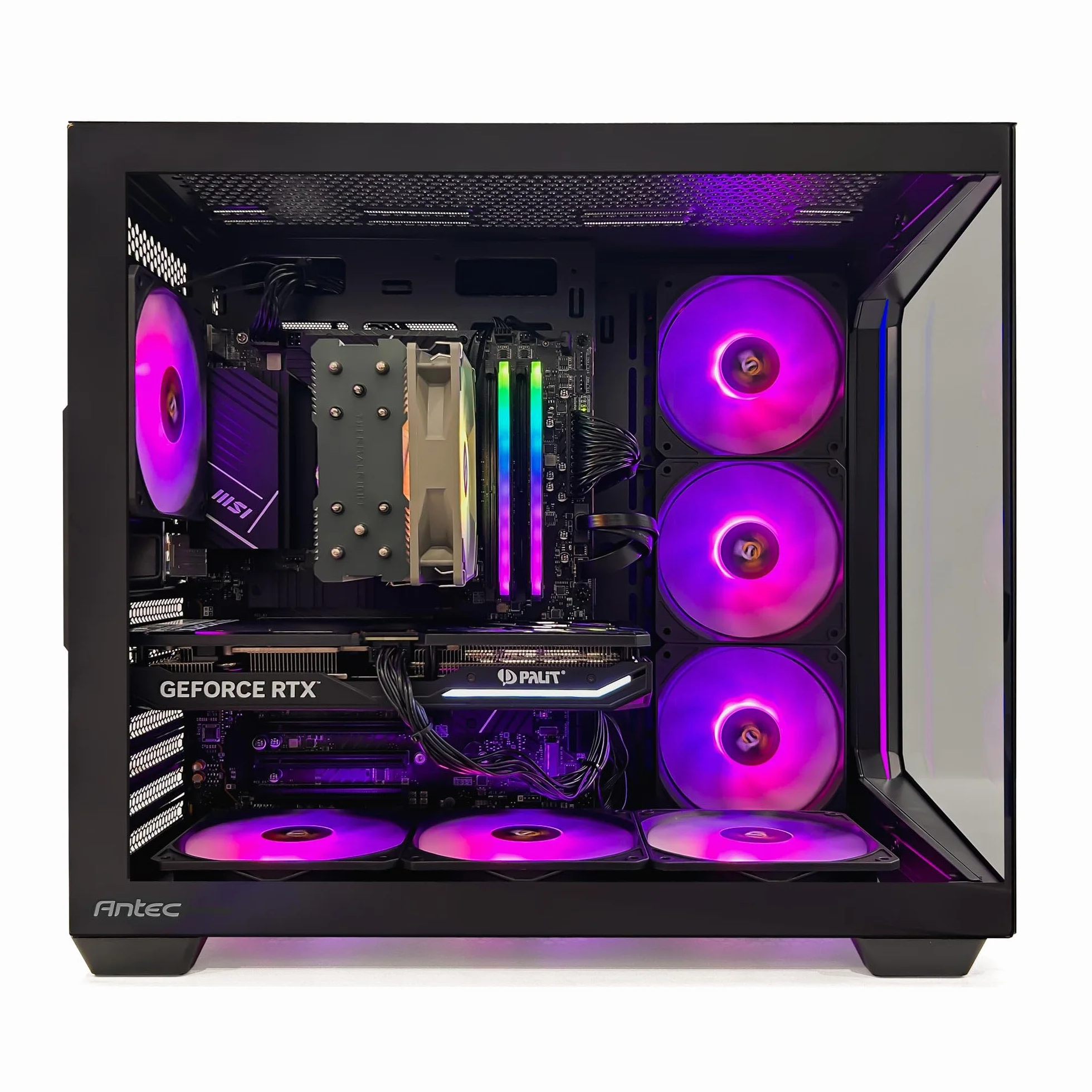 PC Gaming Aqua C5 4070S Czarny ANTEC ARGB C5 Black MSI B760-P WiFi Corsair 16GB 3600 BK SSD NVME 1TB PCIE4.0 Windows 11 Pro