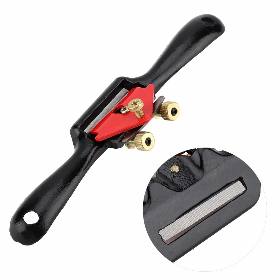 9 cal/215 MM strugarka do obróbki drewna regulowane ręczne narzędzie do cięcia drewna ze śrubą narzędzia stolarskie strugarka do drewna krawędzi samolot mówił do golenia