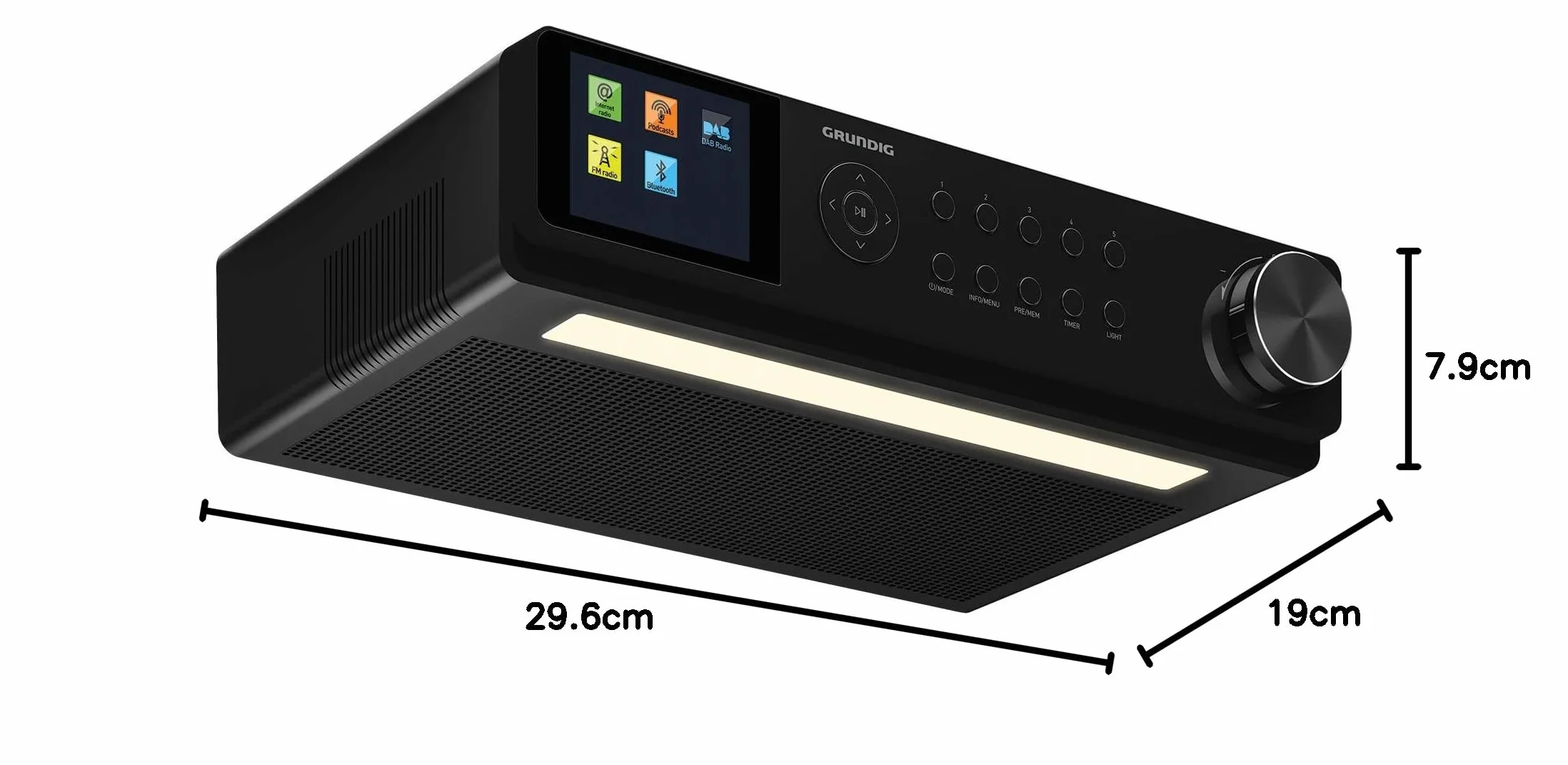 Grundig GKR1060 Radio kuchenne, Czarny