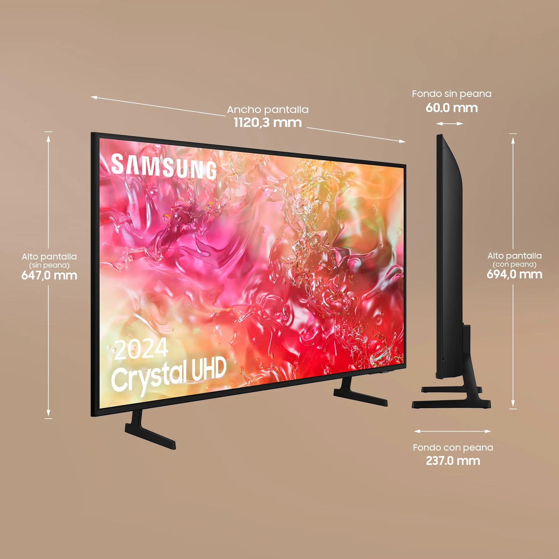 Samsung TU50DU7105 telewizor 50" Crystal UHD 4K Smart TV 2024
