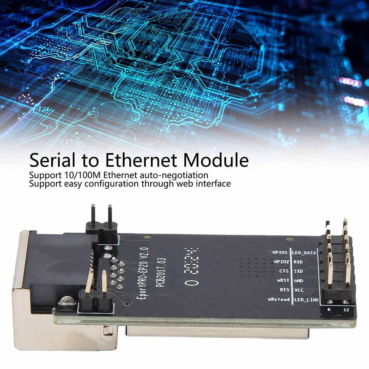 Moduł sieciowy TTL Seryjny do Ethernet, konfiguracja przez interfejs internetowy