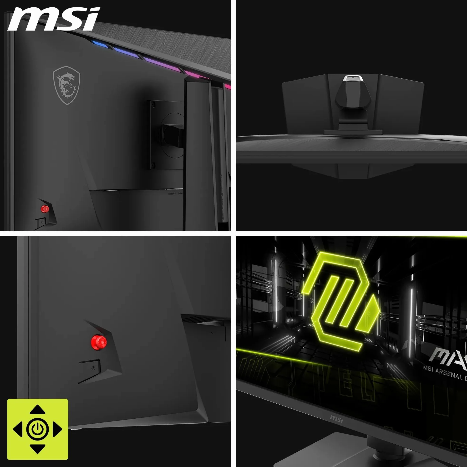 MSI MAG 272URDF E16 27'' UHD Gaming Monitor IPS 3840x2160 0.5ms DisplayHDR 400 HDMI 2.1 DP 1.4a Czarny