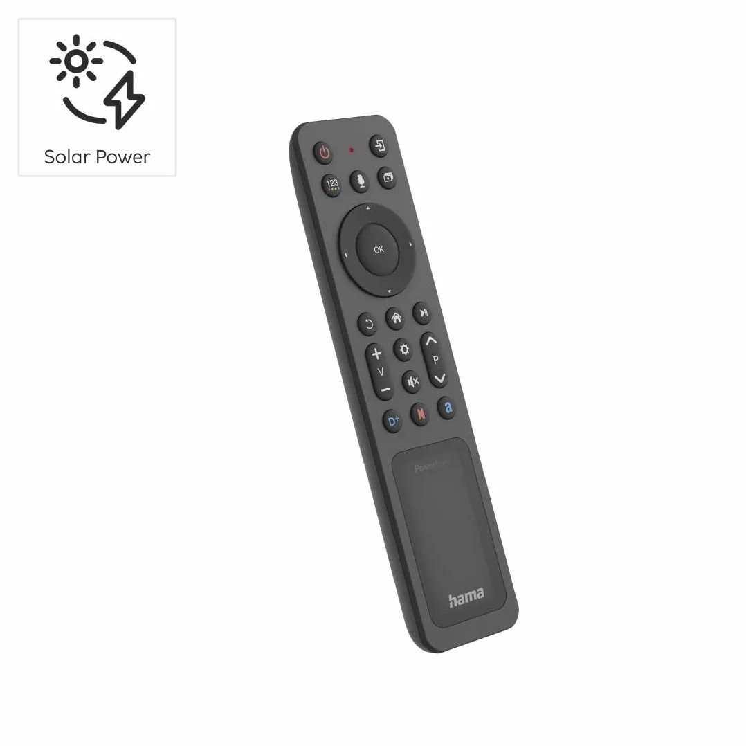 Pilot do telewizorów Samsung BT USB-C sterowany głosowo, ładowany solarnie, bezobsługowy, kompatybilny z asystentami głosowymi