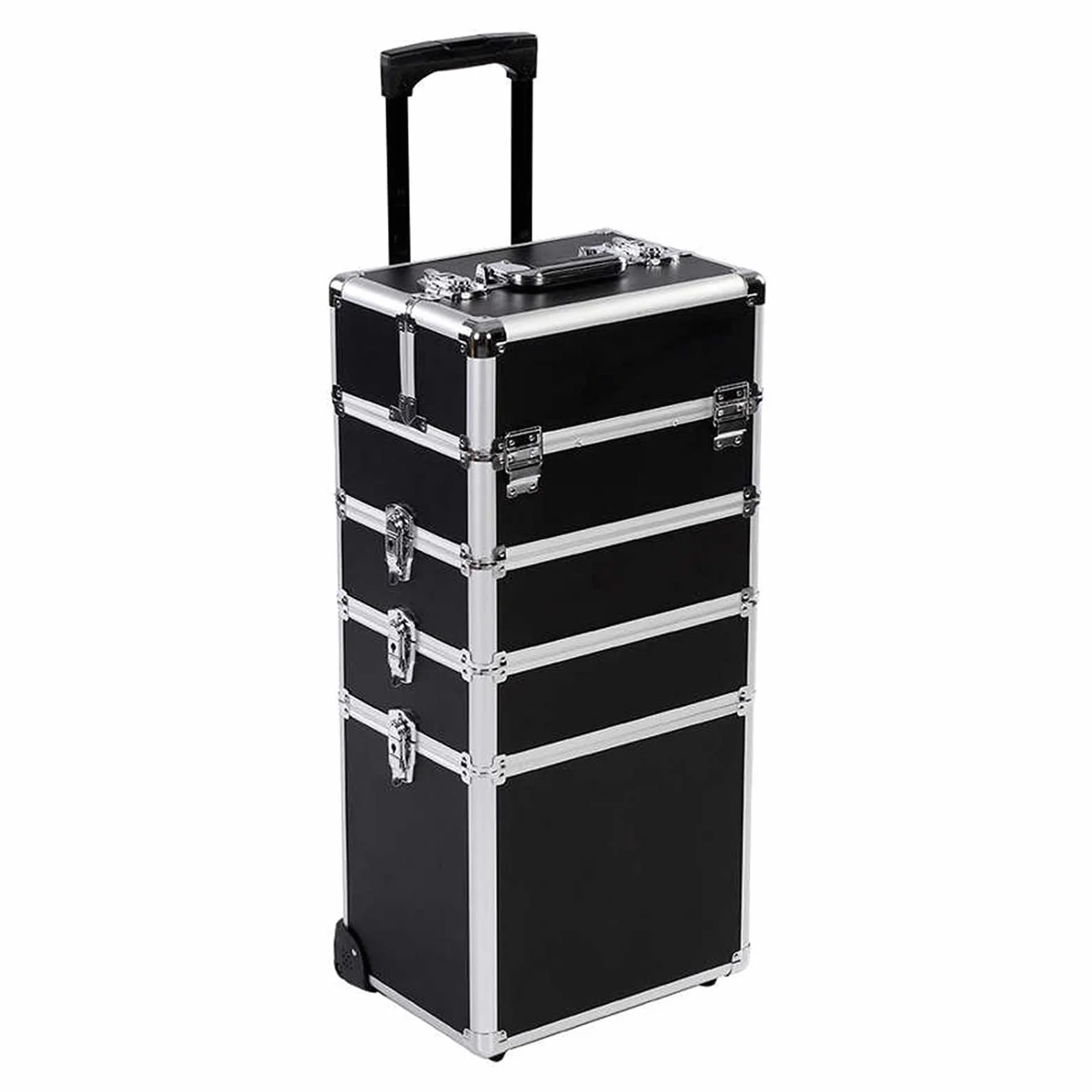 Skrzynka narzędziowa do przechowywania Skrzynki narzędziowe Przenośna skrzynka narzędziowa z kółkami Beauty Travel Storage Trolley Carry Case Wielofunkcyjna aluminiowa rama Zdejmowana skrzynka