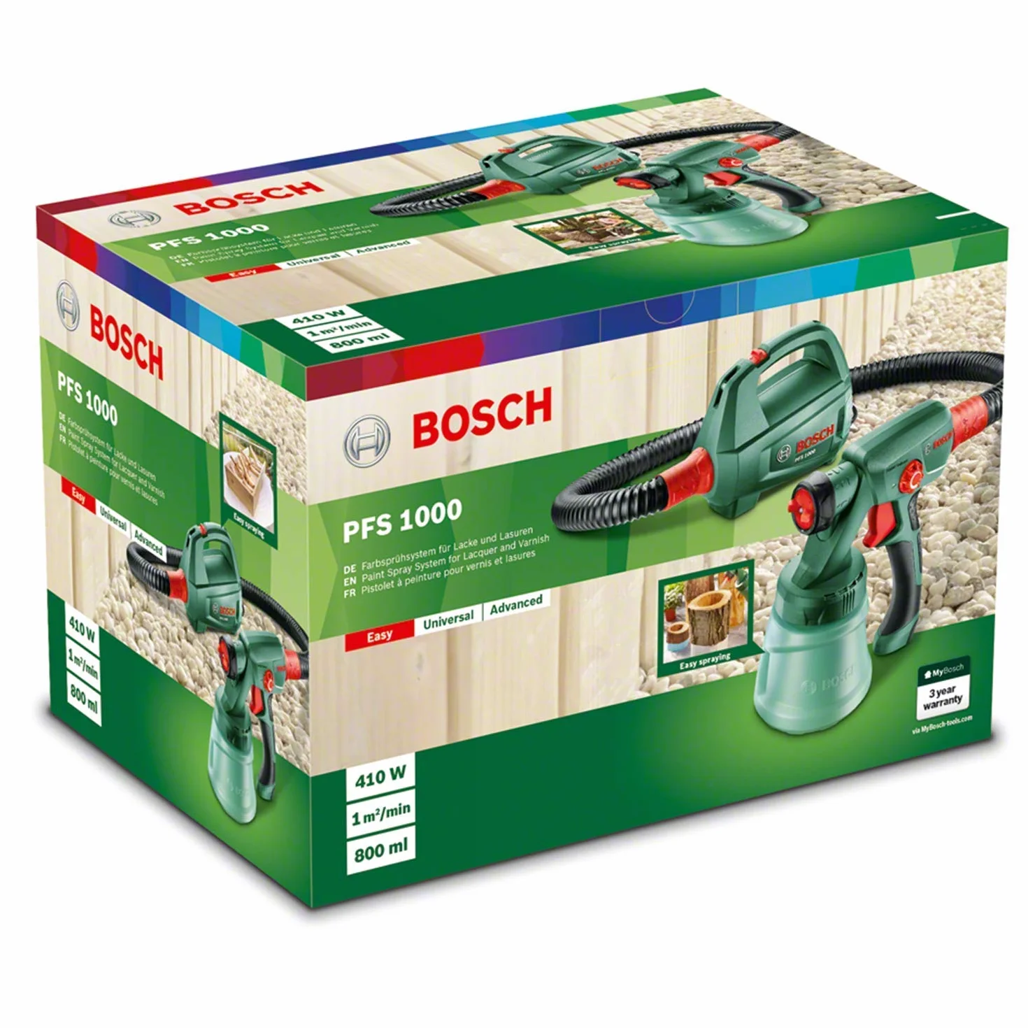 Bosch Home and Garden 0603207000 System Natryskowy do Malowania, 410 W, 240 V, Zielony