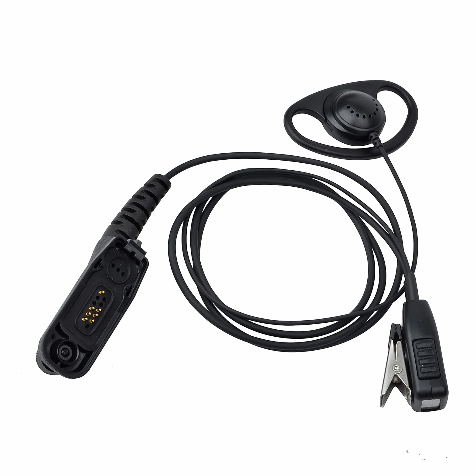 Słuchawki D-Shape PTT z Mikrofonem Kompatybilne z Motorola DP3400 DP3600 DP4400 DP4600 DP4800
