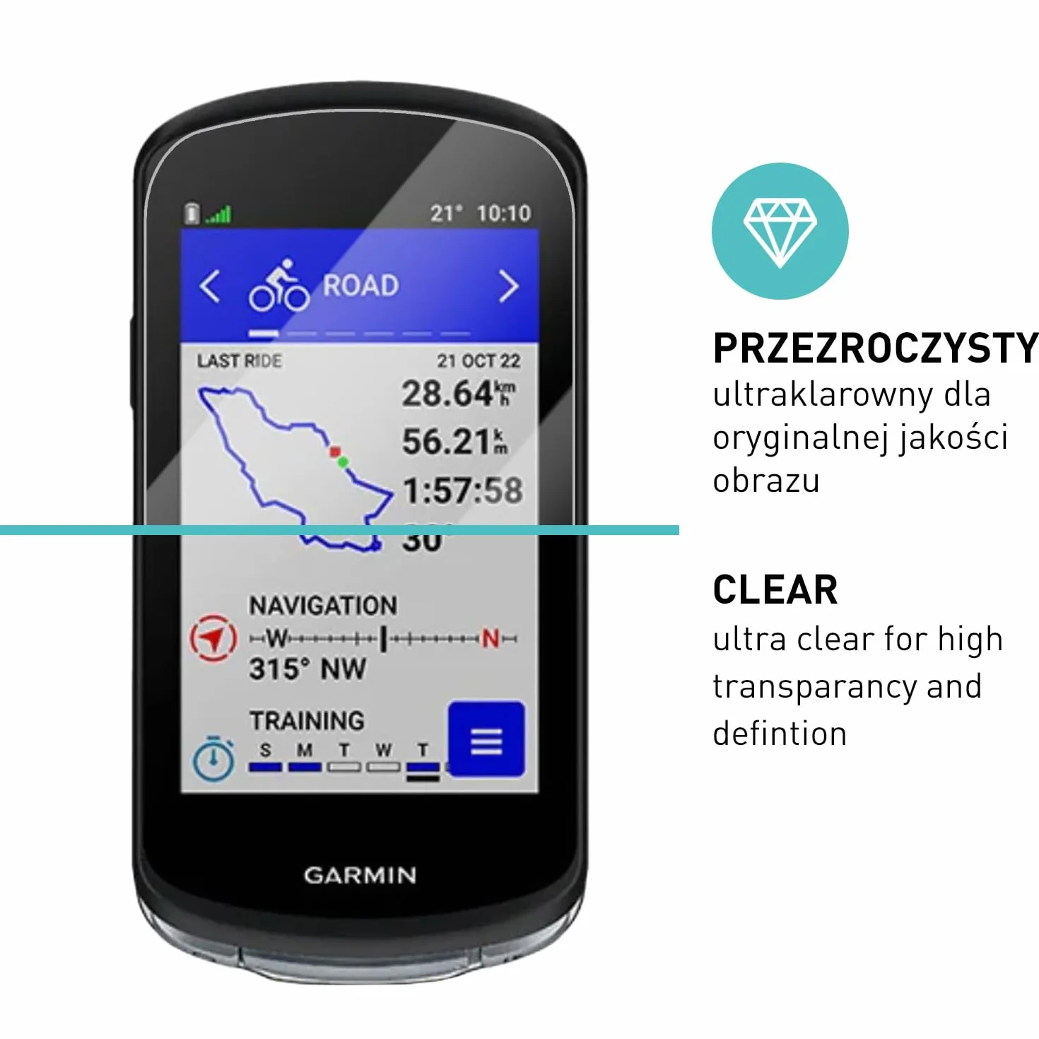 smartect Szkło Hartowane [3 Sztuki, Clear] dla Garmin Edge 1040/1040 Solar, Szklana Ochrona Ekranu 9H, Ochraniacz Ekranu bez Pęcherzyków, Bez Odcisków palców