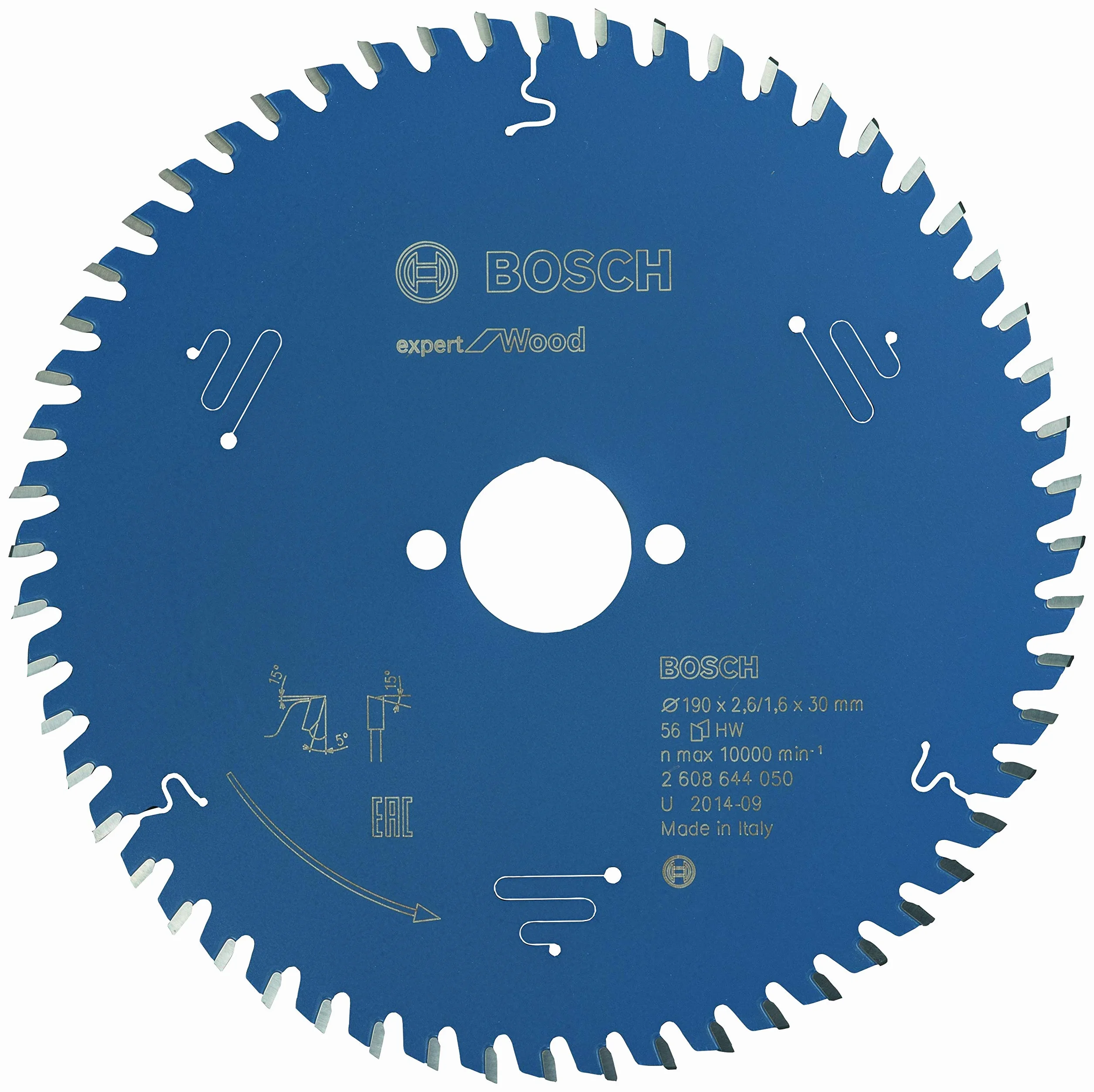 Bosch Professional: pilarka tarczowa GKS 190 1400 W, średnica tarczy pilarskiej 190 mm & Bosch Professional Brzeszczot do piły tarczowej Expert do drewna