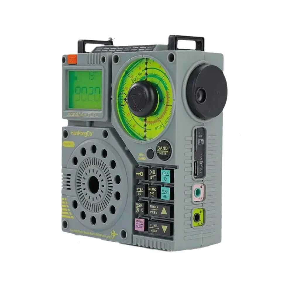 DollaTek FM AM VHF SW Air odbiornik z Bluetooth, przenośne radio radiowe krótkofalowe