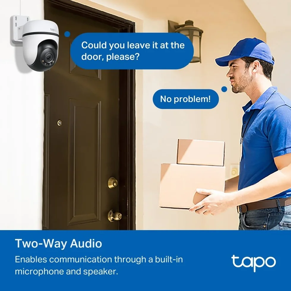 TP-Link Tapo C52A Kamera Wi-Fi 2K QHD podwójny obiektyw szeroki kąt 150° zbliżenie tryb nocny detekcja AI Alexa Google Home