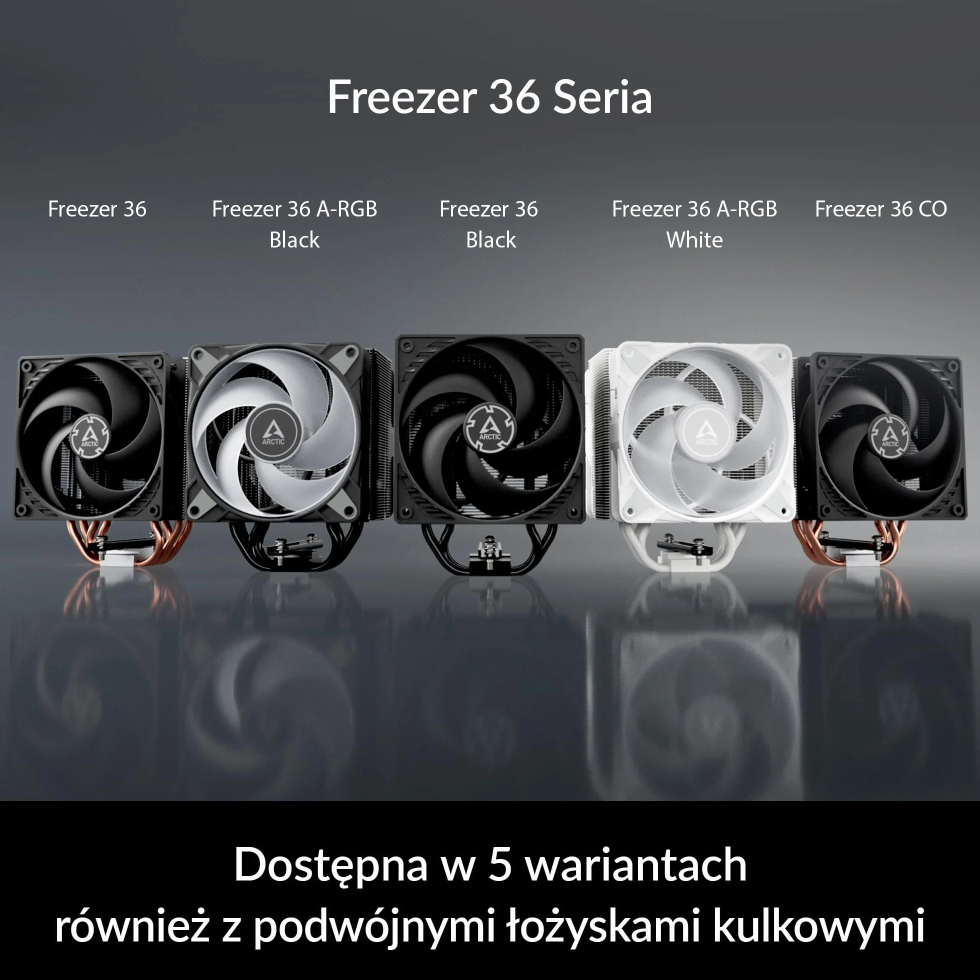 ARCTIC Freezer 36 cooler CPU 120 mm wentylatory push-pull