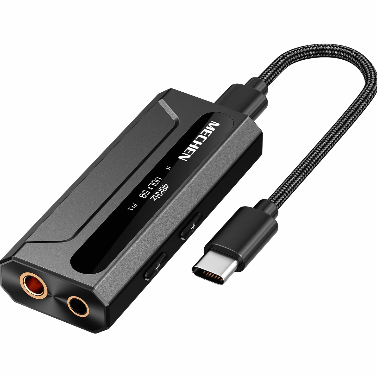MECHEN AP10 wzmacniacz słuchawkowy DAC z ES9028Q2M & ES9603Q, obsługuje 384 kHz/DSD256, podwójne wyjścia 3,5 mm + 4,4 mm, do smartfonów/komputerów/laptopów/odtwarzaczy