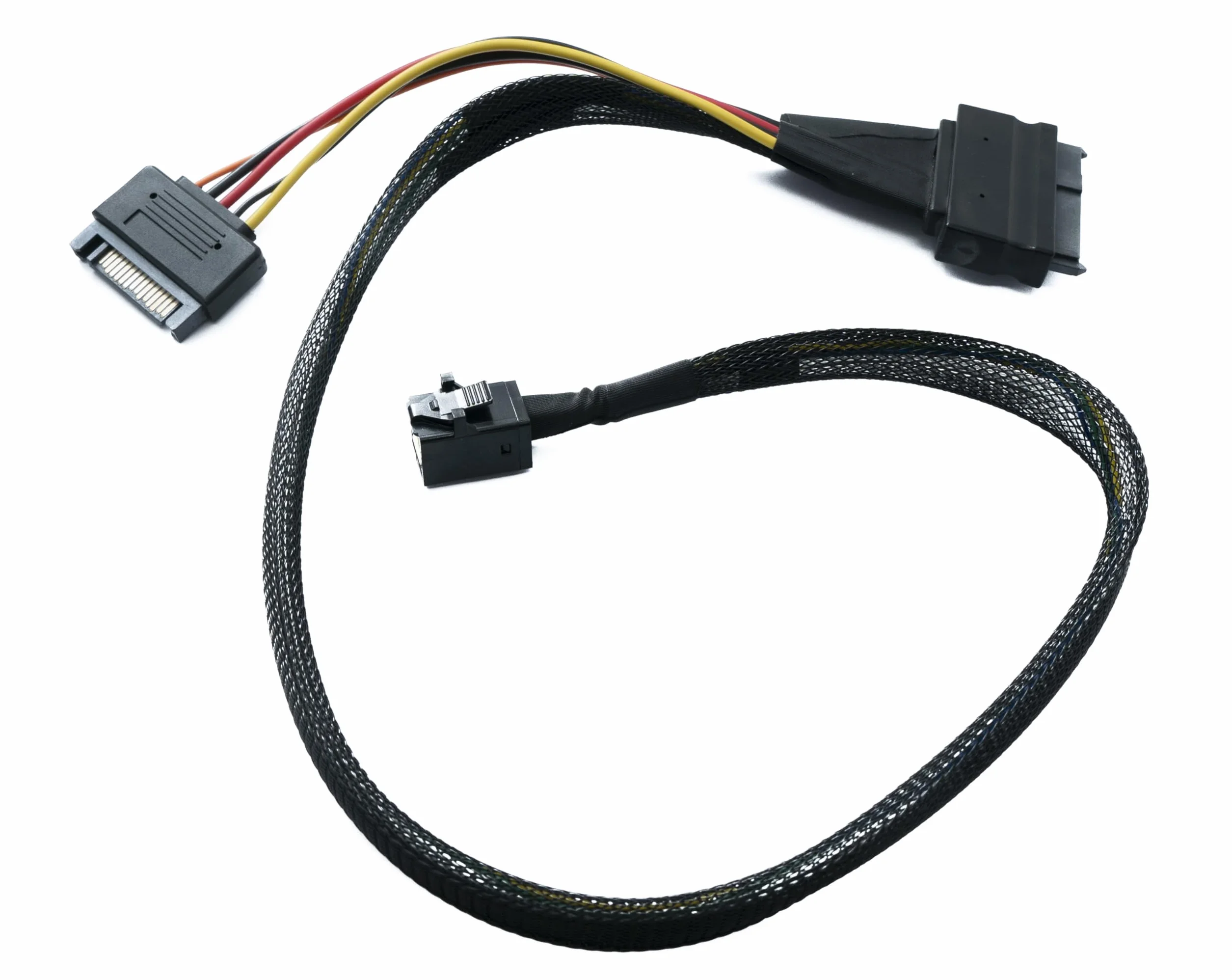 System-S SFF-8643 kabel 100 cm Mini SAS HD do U.2 SFF-8639 NVMe adapter SSD HDD