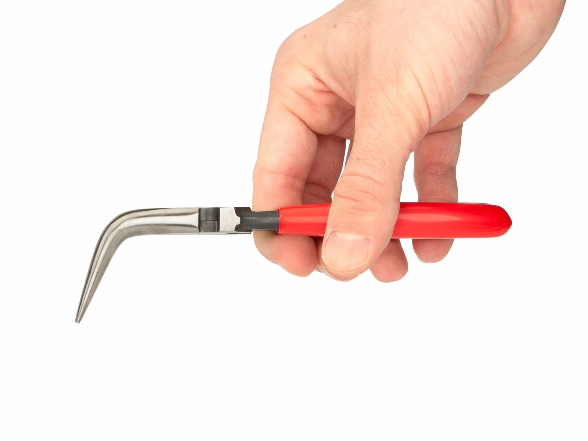 TEKTON 15 cm wygięte długie szczypce do nosa 70 stopni | PGF10406