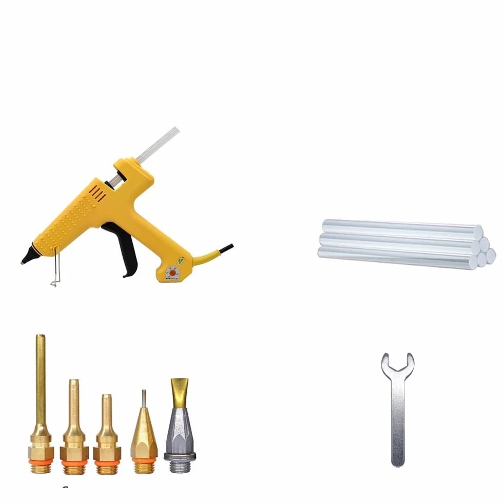 Pistolet Do Kleju Na GorąCo Profesjonalny Pistolet Do Klejenia Na Gorąco O Mocy 250 W Z Regulacją Temperatury O Dużej Mocy Zestaw Pistoletów Silikonowych Za Pomocą Kleju W Sztyfcie 11 MM 2.0 MM Miedzi