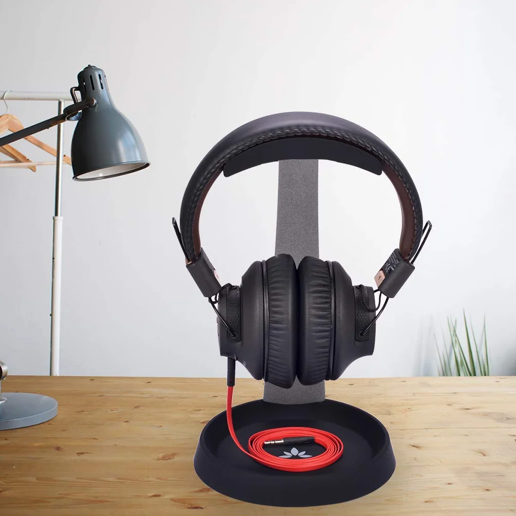 Avantree HS102 Wytrzymały uniwersalny metalowy i silikonowy uchwyt na słuchawki z uchwytem na kabel do Sennheiser, Sony, Audio-Technica, Bose, Shure, AKG, zestawów słuchawkowych i słuchawek do gier