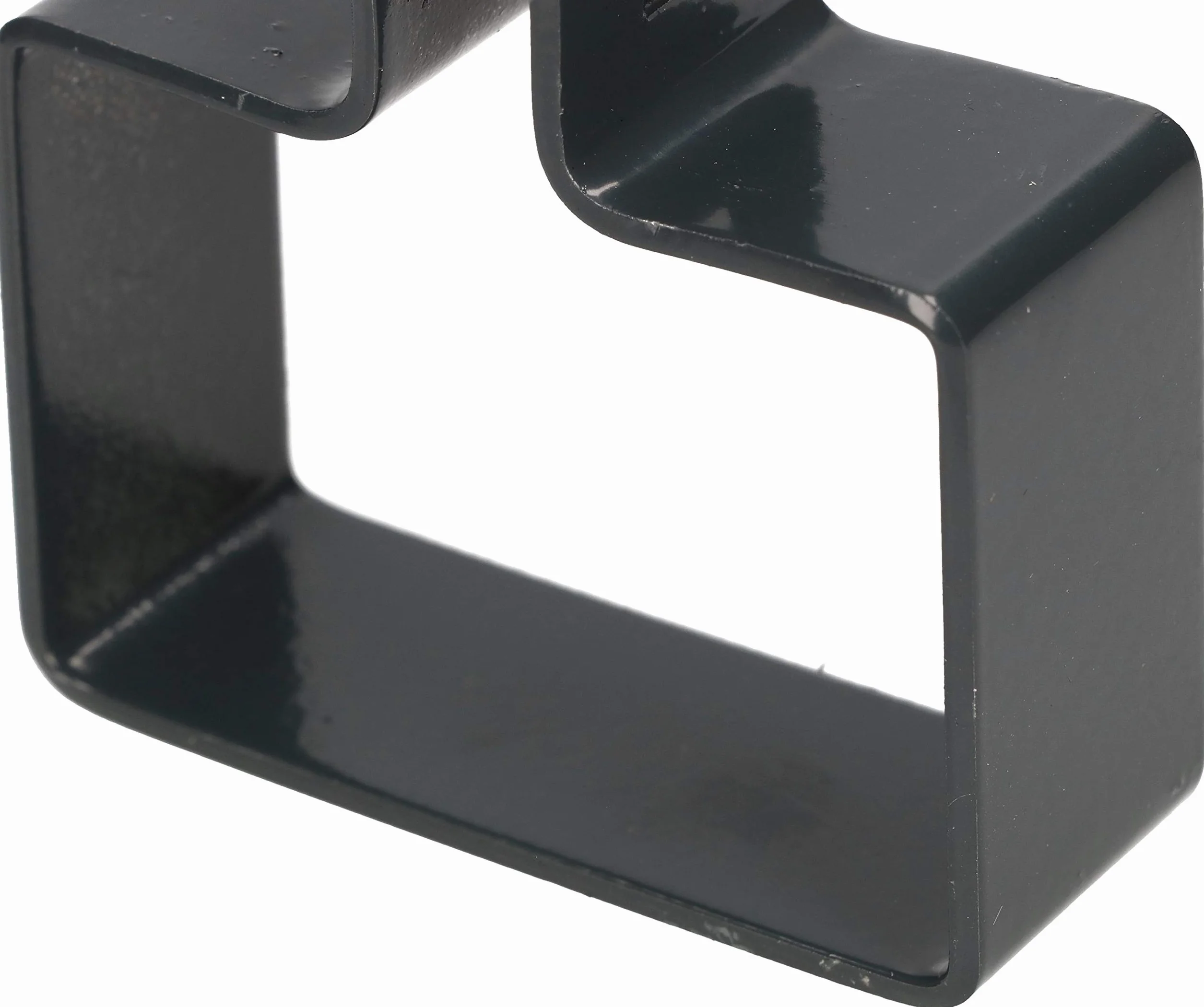 KOTARBAU® Zaciski końcowe prostokątne 60x40mm Zacisk do ogrodzenia dla słupków Kolor Mocowanie siatek kratowych, antracytowy, 60x40mm, Ogród