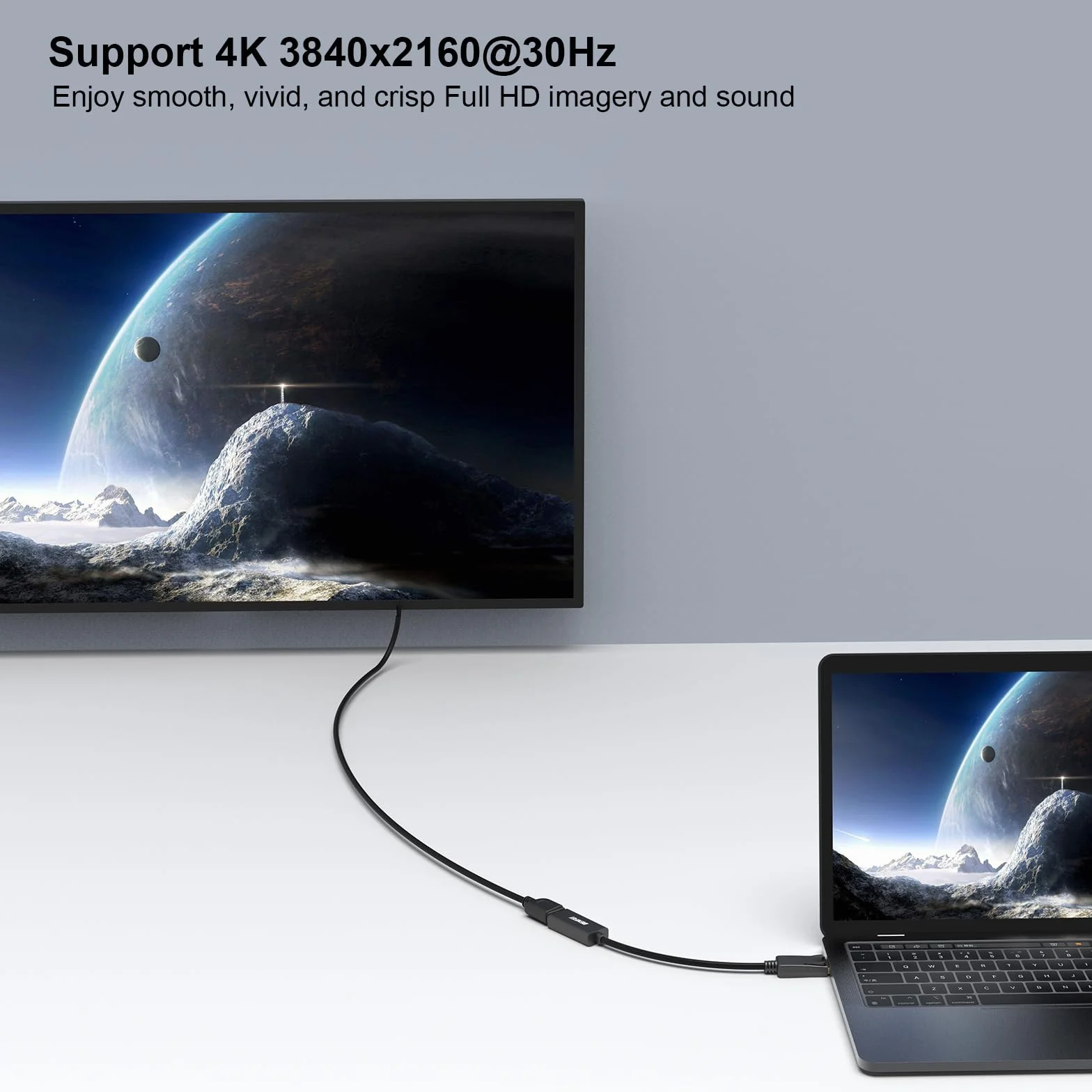 Benfei Displayport HDMI Adapter Czarny 15 cm