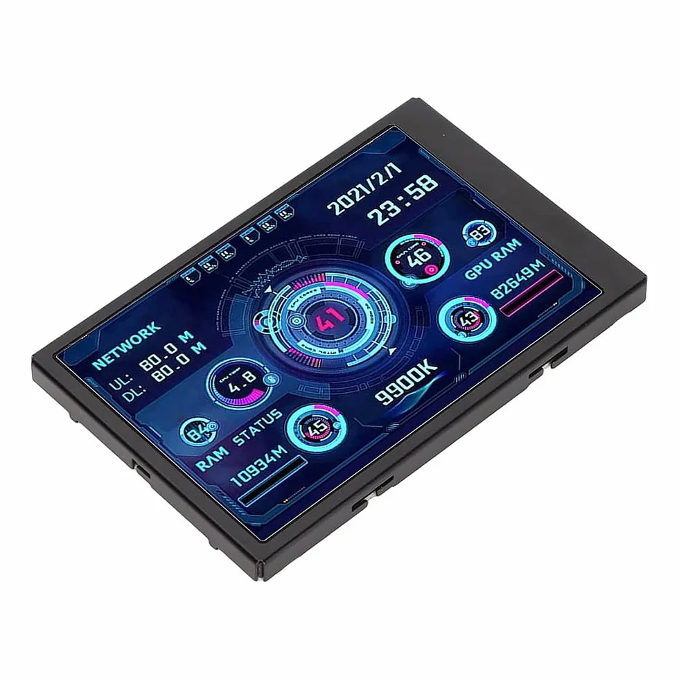 3,5-calowy ekran IPS USB Mini wyświetlacz temperatury komputera PC CPU RAM Monitor danych Monitor panelu czujników PC Monitor temperatury