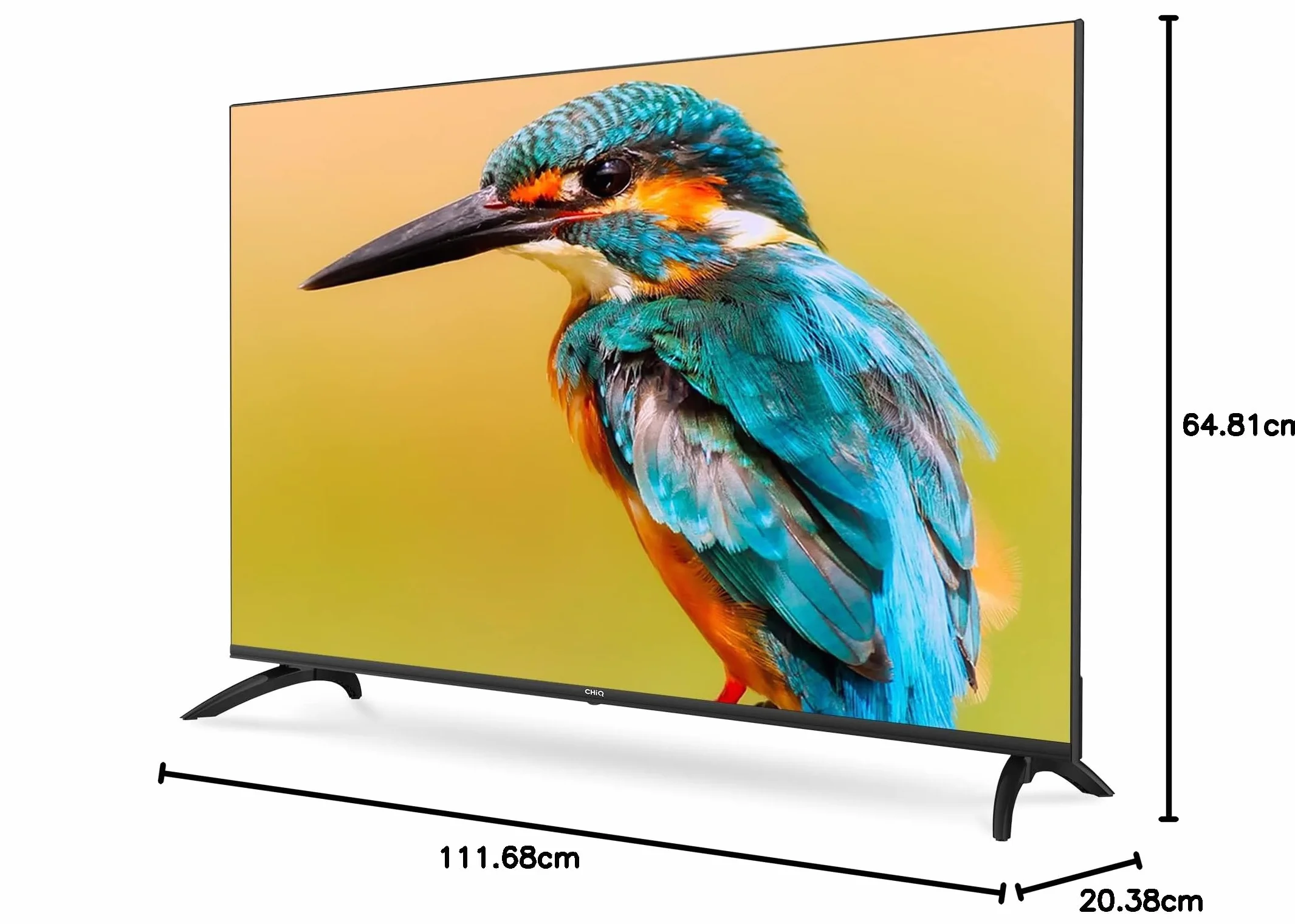 CHIQ U50H7A, 50", Android Smart TV, UHD, 4K, WiFi, Bluetooth, Google Assistant, Netflix, Prime Video, 3 HDMI, 2 USB
